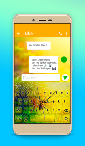 اسکرین شات برنامه Spider Keyboard & Wallpaper 2