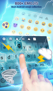 اسکرین شات برنامه Storm Keyboard Live Wallpaper 3