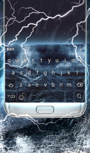 اسکرین شات برنامه Stormy Sea Keyboard Wallpaper 1