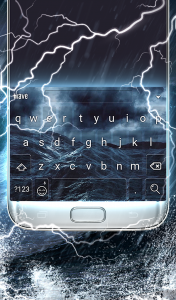 اسکرین شات 1 برنامه Stormy Sea Keyboard Wallpaper