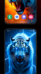 اسکرین شات برنامه Tiger Wallpaper & Keyboard 5