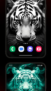 اسکرین شات برنامه Tiger Wallpaper & Keyboard 4