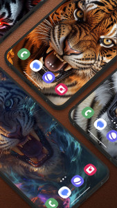 اسکرین شات برنامه Roaring Tiger Live Wallpaper 6