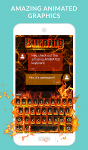 اسکرین شات 2 برنامه Wave Animated Keyboard Emoji