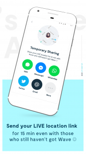 اسکرین شات برنامه Wave Let's Meet App - Find Your Friends 5