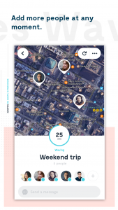 اسکرین شات برنامه Wave Let's Meet App - Find Your Friends 3