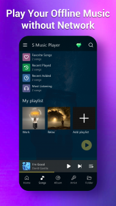 اسکرین شات برنامه S Music Player - MP3 Player 2