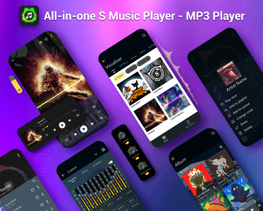 اسکرین شات برنامه S Music Player - MP3 Player 1