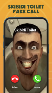 اسکرین شات بازی Skibidi Toilet Prank Call 1