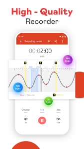 اسکرین شات برنامه Voice Recorder: Memos & Editor 2