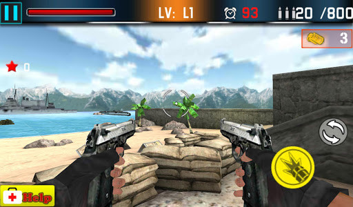 اسکرین شات بازی Landing War : Defense Gun Shoot 1