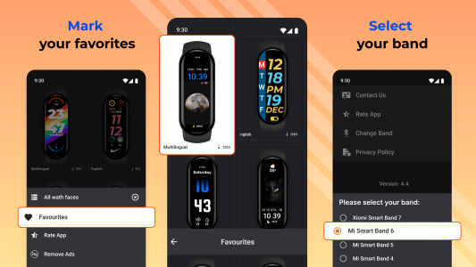 اسکرین شات برنامه Mi Band 6 & 7 Watch Faces 8