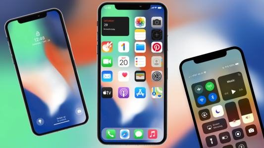 اسکرین شات 1 برنامه iPhone X Plus Launcher & Theme