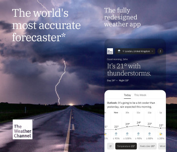 اسکرین شات 1 برنامه Weather: Forecast & Radar Maps