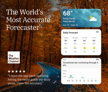 اسکرین شات برنامه The Weather Channel - Radar 1