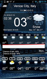 اسکرین شات برنامه Weather App: Real time live weather forecast 5