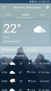 اسکرین شات برنامه Weather Forecast 2