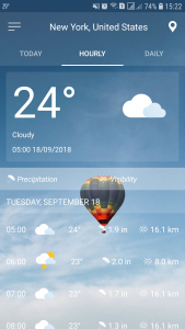 اسکرین شات برنامه Weather Forecast 5