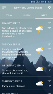 اسکرین شات 3 برنامه Weather Forecast
