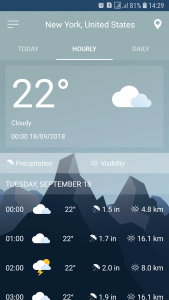 اسکرین شات 2 برنامه Weather Forecast