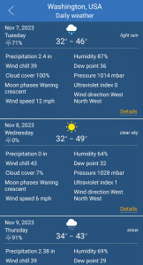 اسکرین شات برنامه Weather forecast 8