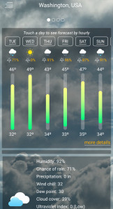 اسکرین شات برنامه Weather forecast 3