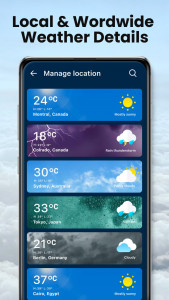 اسکرین شات 6 برنامه Weather forecast