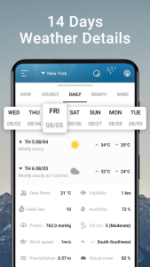 اسکرین شات 5 برنامه Weather Chart: Tomorrow, Today