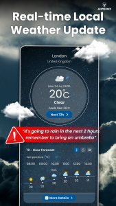اسکرین شات 2 برنامه Weather App - Weather Forecast