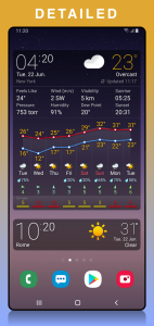 اسکرین شات برنامه ONE METEO 6