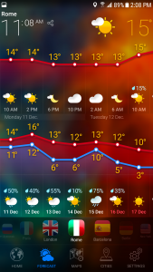 اسکرین شات برنامه WEATHER NOW 2