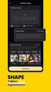 اسکرین شات 3 برنامه Talkie: Creative AI Community
