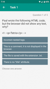 اسکرین شات برنامه HTML & CSS Basics 4