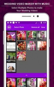 اسکرین شات برنامه Wedding Video Maker With Music 2