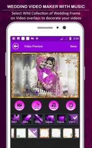 اسکرین شات برنامه Wedding Video Maker With Music 5