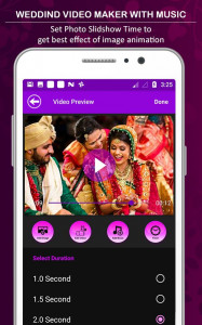 اسکرین شات برنامه Wedding Video Maker With Music 7