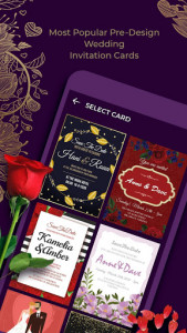 اسکرین شات برنامه Wedding Invitation Card Maker - Creator (RSVP) 1