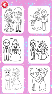 اسکرین شات برنامه Wedding Glitter Coloring Pages & FireWorks 8