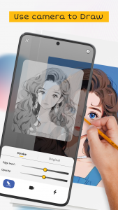 اسکرین شات 1 برنامه AR Drawing: Paint & Sketch