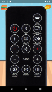 اسکرین شات برنامه Remote Control For JBL Sound Bar 1
