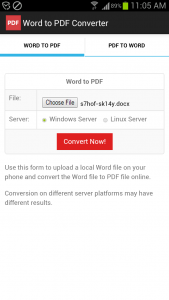 اسکرین شات برنامه Word to PDF Converter 1