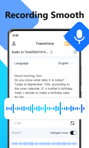 اسکرین شات برنامه Voice to Text – TransVoice 2