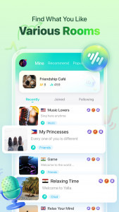 اسکرین شات 4 برنامه Yalla - Group Voice Chat Rooms