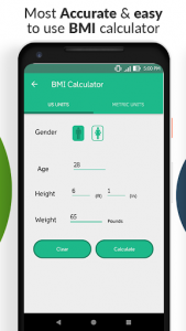اسکرین شات برنامه Weight Loss Calculator - BMI, & Calorie Calculator 4