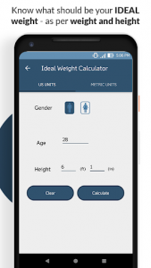 اسکرین شات برنامه Weight Loss Calculator - BMI, & Calorie Calculator 5