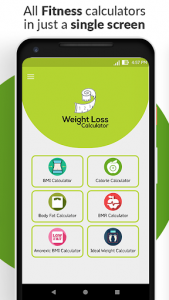 اسکرین شات برنامه Weight Loss Calculator - BMI, & Calorie Calculator 3