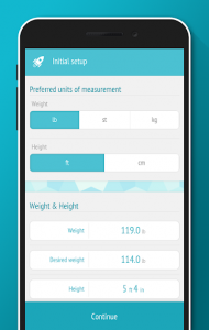 اسکرین شات برنامه Weight tracker, BMI Calculator 6