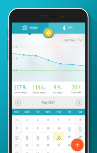 اسکرین شات برنامه Weight tracker, BMI Calculator 1