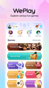 اسکرین شات 1 برنامه WePlay(ويبلاي) - Game & Chat