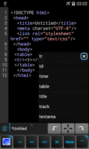 اسکرین شات برنامه WebMaster's HTML Editor Lite 2